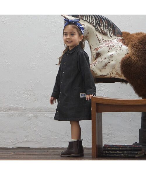 petit main/プティマイン 【Lee】ﾃﾞﾆﾑﾜﾝﾋﾟｰｽ ﾁｬｺ-ﾙ 100