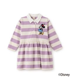 petit main / プティマイン ミニ丈・ひざ丈ワンピース | 【Disney】ﾗｶﾞｰ長袖ﾜﾝﾋﾟｰｽ