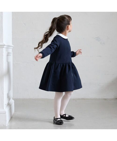 petit main / プティマイン ミニ丈・ひざ丈ワンピース | 【ﾊﾞﾚｴ】前あき衿ﾜﾝﾋﾟｰｽ | 詳細3