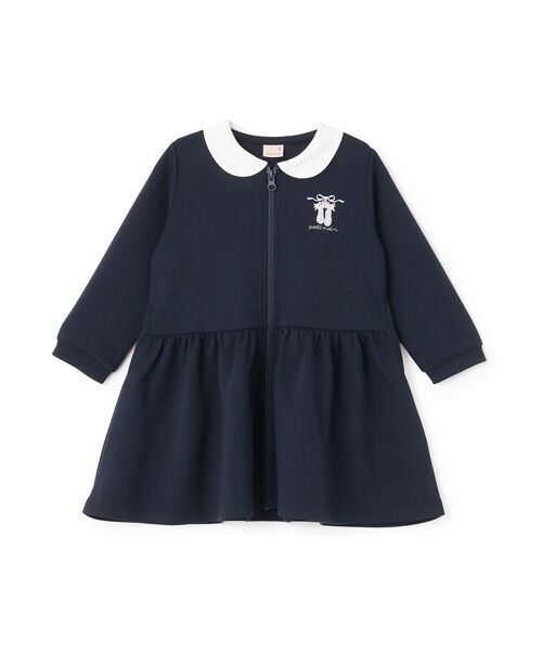 petit main / プティマイン ミニ丈・ひざ丈ワンピース | 【ﾊﾞﾚｴ】前あき衿ﾜﾝﾋﾟｰｽ | 詳細5