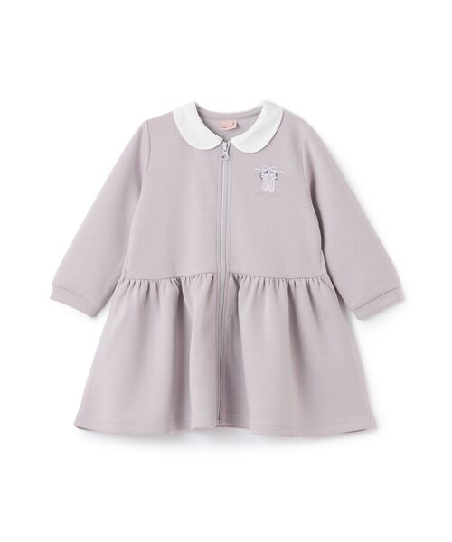 petit main / プティマイン ミニ丈・ひざ丈ワンピース | 【ﾊﾞﾚｴ】前あき衿ﾜﾝﾋﾟｰｽ | 詳細7