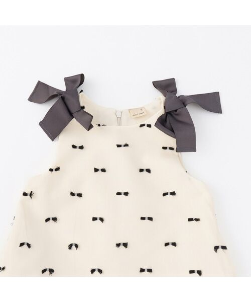 petit main / プティマイン ミニ丈・ひざ丈ワンピース | 【ﾘﾝｸ】肩ﾘﾎﾞﾝｼﾞｬﾝﾊﾟｰｽｶｰﾄ | 詳細11