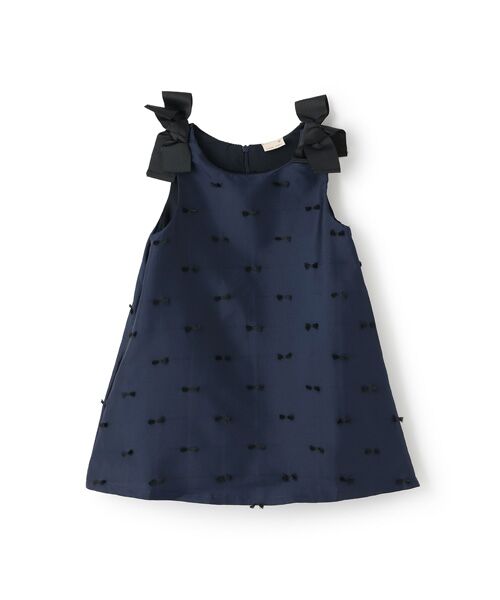 petit main / プティマイン ミニ丈・ひざ丈ワンピース | 【ﾘﾝｸ】肩ﾘﾎﾞﾝｼﾞｬﾝﾊﾟｰｽｶｰﾄ | 詳細8