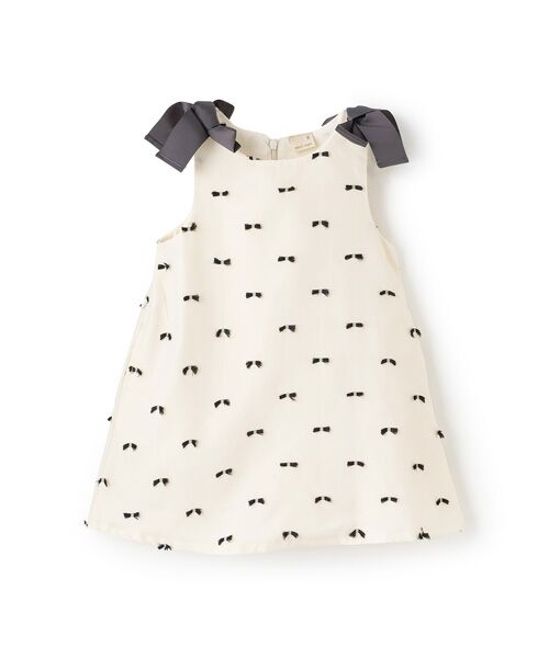 petit main / プティマイン ミニ丈・ひざ丈ワンピース | 【ﾘﾝｸ】肩ﾘﾎﾞﾝｼﾞｬﾝﾊﾟｰｽｶｰﾄ | 詳細9