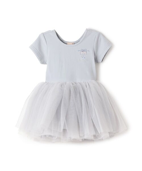 petit main / プティマイン ミニ丈・ひざ丈ワンピース | 【ﾊﾞﾚｴ】ﾁｭｰﾙﾜﾝﾋﾟｰｽ | 詳細5