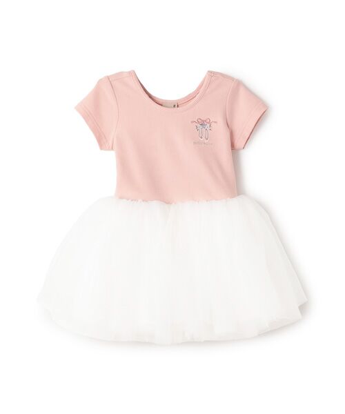 petit main/プティマイン 【ﾊﾞﾚｴ】ﾁｭｰﾙﾜﾝﾋﾟｰｽ ｵﾌﾎﾜｲﾄ 110