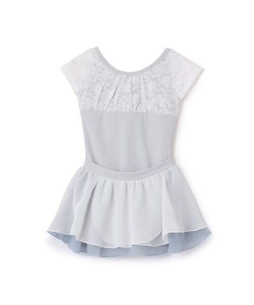 petit main / プティマイン ミニ丈・ひざ丈ワンピース | 【バレエ】レースレオタードセット(L・グリーン)