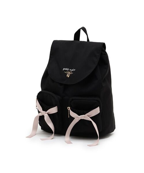 petit main/プティマイン 【ﾊﾞﾚｴ】ﾎﾟｹｯﾄﾘﾎﾞﾝﾘｭｯｸ ｸﾛ F