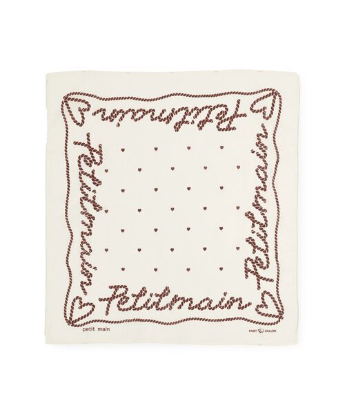 petit main/プティマイン アソート柄バンダナ アイボリ- F petit main/プティマイン アソート柄バンダナ アイボリ- F