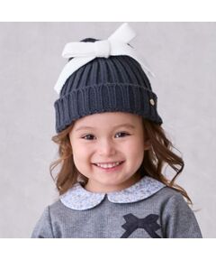 petit main / プティマイン ニットキャップ | ﾘﾎﾞﾝﾆｯﾄ帽