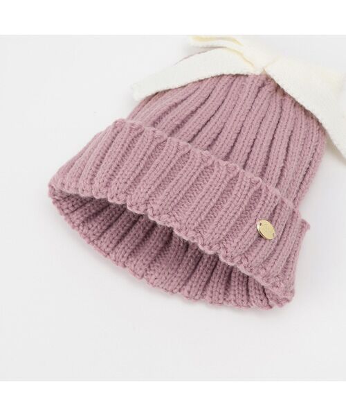 petit main / プティマイン ニットキャップ | ﾘﾎﾞﾝﾆｯﾄ帽 | 詳細4