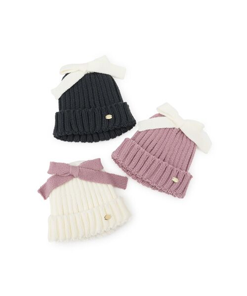 petit main / プティマイン ニットキャップ | ﾘﾎﾞﾝﾆｯﾄ帽 | 詳細5