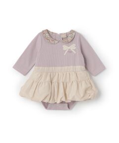 petit main / プティマイン ロンパース | 襟付きﾊﾞﾙｰﾝSKﾛﾝﾊﾟｰｽ