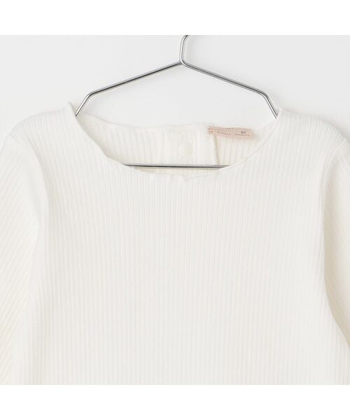 petit main / プティマイン ロンパース | ﾘﾎﾞﾝ刺繍OPｾｯﾄｱｯﾌﾟ | 詳細9