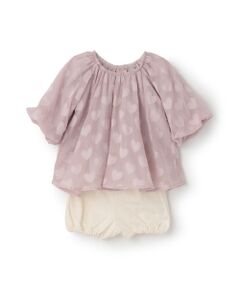 petit main / プティマイン ベビー・キッズウエア | ﾊｰﾄﾁｭﾆｯｸｾｯﾄｱｯﾌﾟ