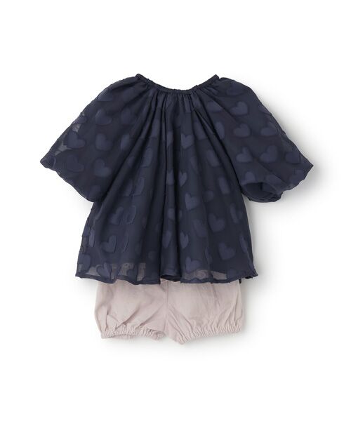 petit main / プティマイン ベビー・キッズウエア | ﾊｰﾄﾁｭﾆｯｸｾｯﾄｱｯﾌﾟ | 詳細1