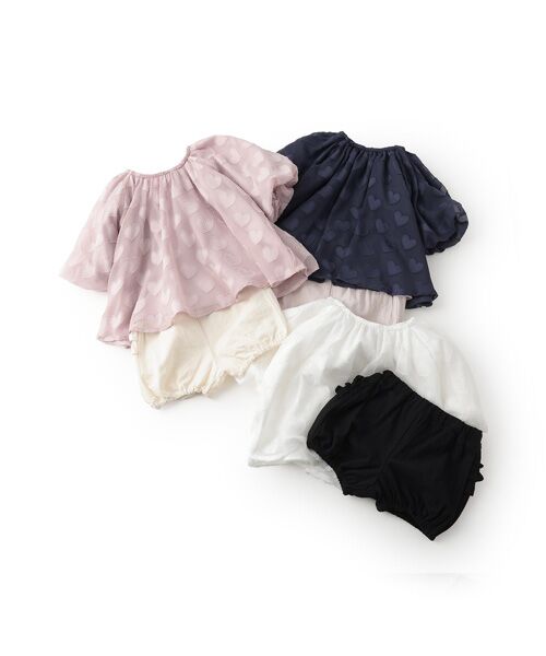 petit main / プティマイン ベビー・キッズウエア | ﾊｰﾄﾁｭﾆｯｸｾｯﾄｱｯﾌﾟ | 詳細10