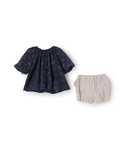 petit main / プティマイン ベビー・キッズウエア | ﾊｰﾄﾁｭﾆｯｸｾｯﾄｱｯﾌﾟ | 詳細2