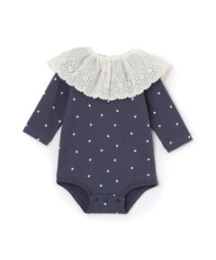 petit main / プティマイン ロンパース | ﾚｰｽｽﾀｲ付きﾛﾝﾊﾟｰｽ