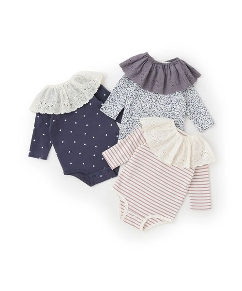 petit main / プティマイン ロンパース | ﾚｰｽｽﾀｲ付きﾛﾝﾊﾟｰｽ | 詳細11