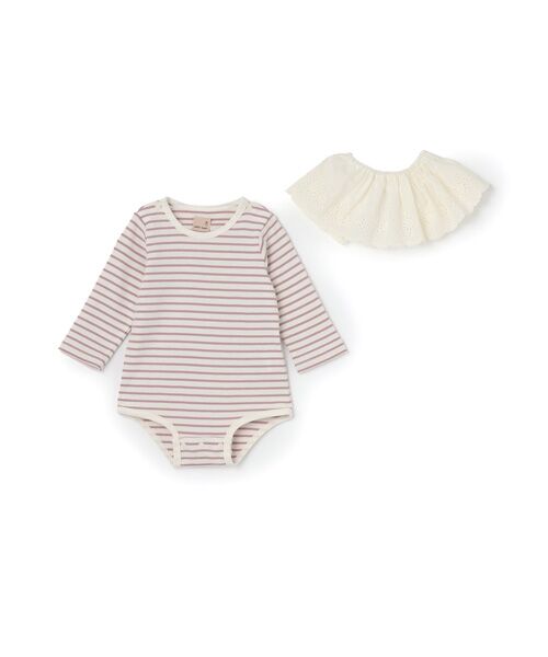 petit main / プティマイン ロンパース | ﾚｰｽｽﾀｲ付きﾛﾝﾊﾟｰｽ | 詳細2