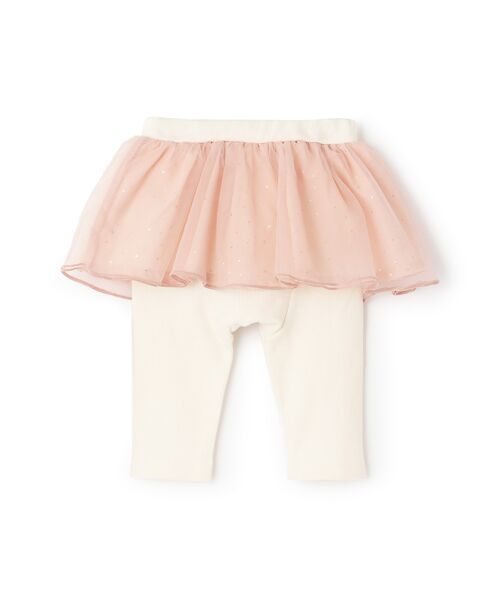 petit main / プティマイン ベビー・キッズウエア | ｽｶｰﾄ付きﾚｷﾞﾝｽ | 詳細1