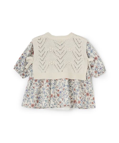petit main / プティマイン ベビー・キッズウエア | 【ﾘﾝｸ】ﾍﾞｽﾄ付きOPｾｯﾄｱｯﾌﾟ | 詳細3