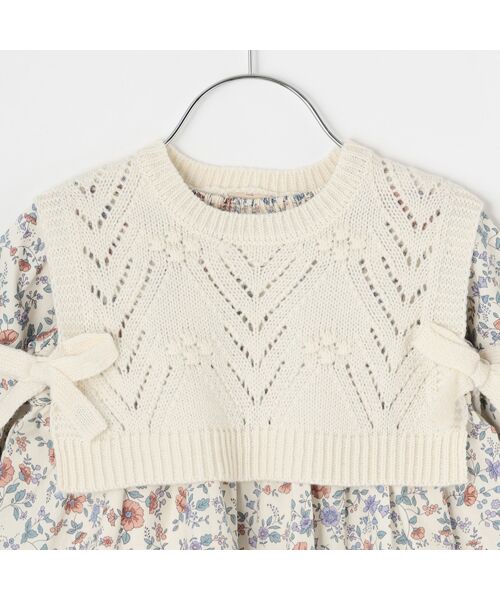 petit main / プティマイン ベビー・キッズウエア | 【ﾘﾝｸ】ﾍﾞｽﾄ付きOPｾｯﾄｱｯﾌﾟ | 詳細5