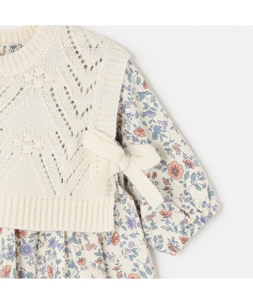 petit main / プティマイン ベビー・キッズウエア | 【ﾘﾝｸ】ﾍﾞｽﾄ付きOPｾｯﾄｱｯﾌﾟ | 詳細6