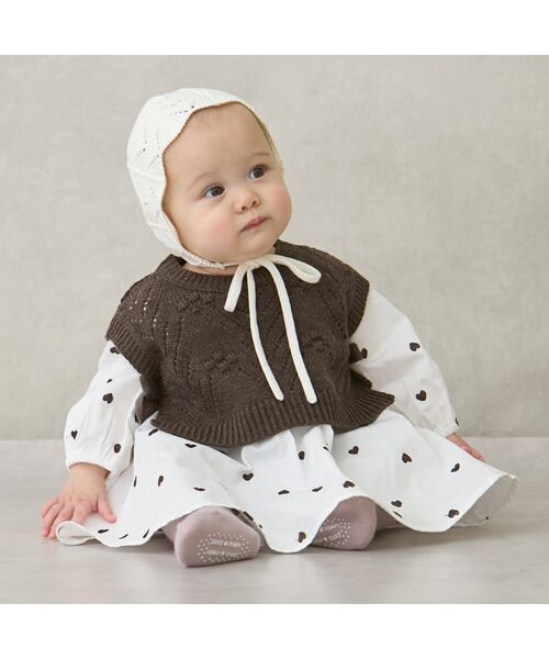 petit main/プティマイン 【ﾘﾝｸ】ﾍﾞｽﾄ付きOPｾｯﾄｱｯﾌﾟ ﾁｬ 80