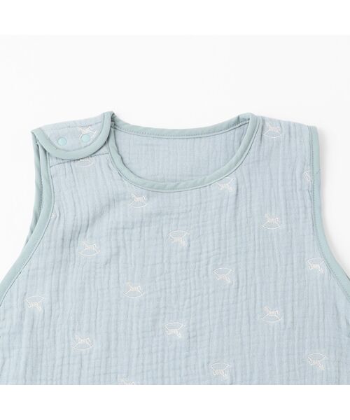 petit main / プティマイン ベビー・キッズグッズ | 刺繍6重ｶﾞｰｾﾞｽﾘｰﾊﾟｰ | 詳細2