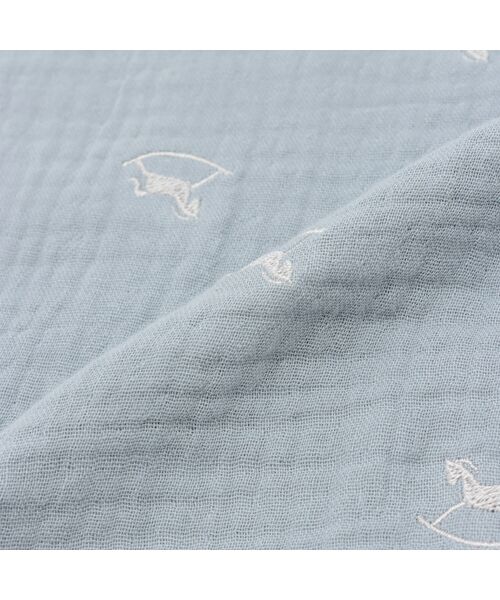 petit main / プティマイン ベビー・キッズグッズ | 刺繍6重ｶﾞｰｾﾞﾌﾞﾗﾝｹｯﾄ | 詳細2