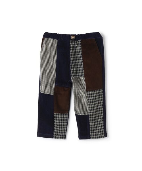 ハケ目カットワークのペチパンツ(インディゴ)　ご購入決まりました。miyo様 パッチワークパンツ （その他パンツ）｜petit main / プティマイン