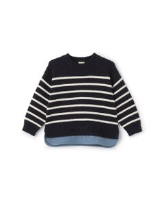 petit main / プティマイン ニット・セーター | 【ウォッシャブル】ボーダーニット