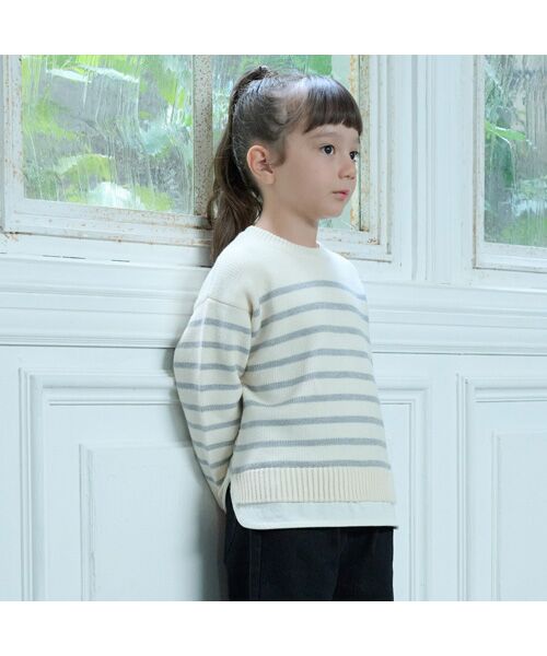 petit main / プティマイン ニット・セーター | 【ウォッシャブル】ボーダーニット | 詳細2