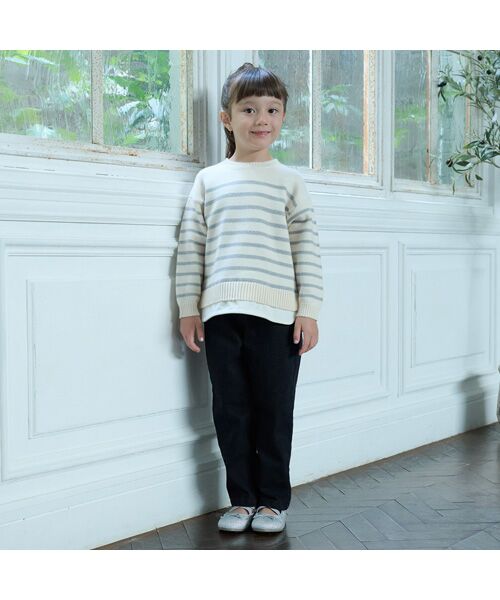 petit main / プティマイン ニット・セーター | 【ウォッシャブル】ボーダーニット | 詳細4