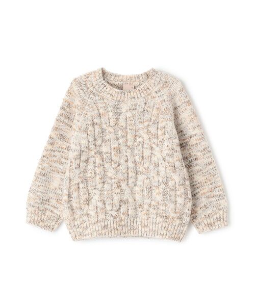 petit main/プティマイン 【ｳｫｯｼｬﾌﾞﾙ】MIX糸ﾆｯﾄ ﾍﾞ-ｼﾞｭ L