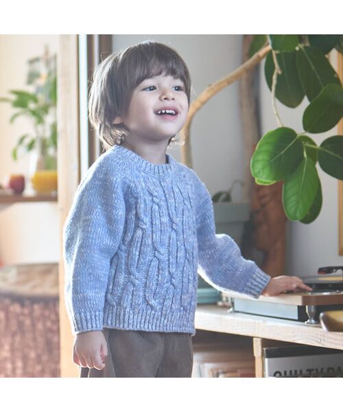 petit main/プティマイン 【ｳｫｯｼｬﾌﾞﾙ】MIX糸ﾆｯﾄ ﾌﾞﾙ- S