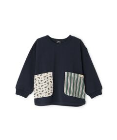 petit main / プティマイン Tシャツ | 【ｵｰｶﾞﾆｯｸ】ﾎﾟｹｯﾄ長袖Tｼｬﾂ