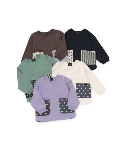 petit main / プティマイン Tシャツ | 【ｵｰｶﾞﾆｯｸ】ﾎﾟｹｯﾄ長袖Tｼｬﾂ | 詳細8