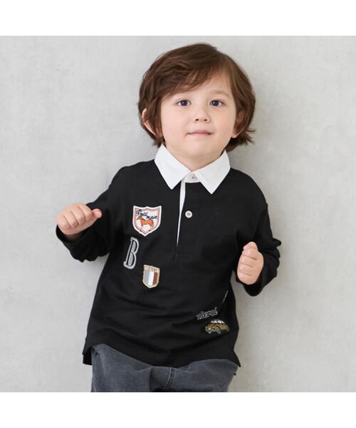 petit main / プティマイン カットソー | ワッペンラガーシャツ | 詳細1