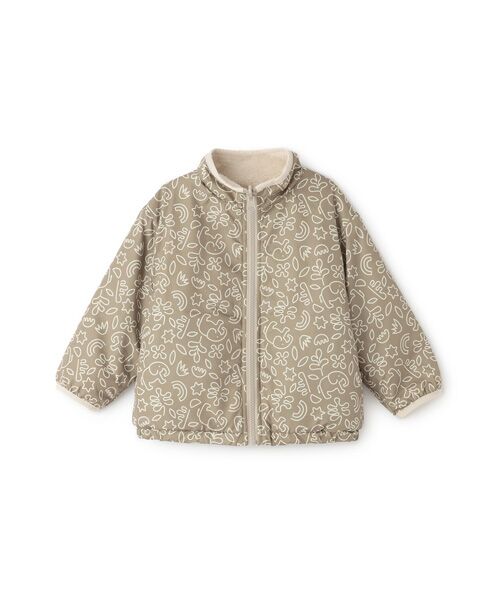 petit main / プティマイン ブルゾン | 【撥水加工】柄×ボアブルゾン | 詳細16