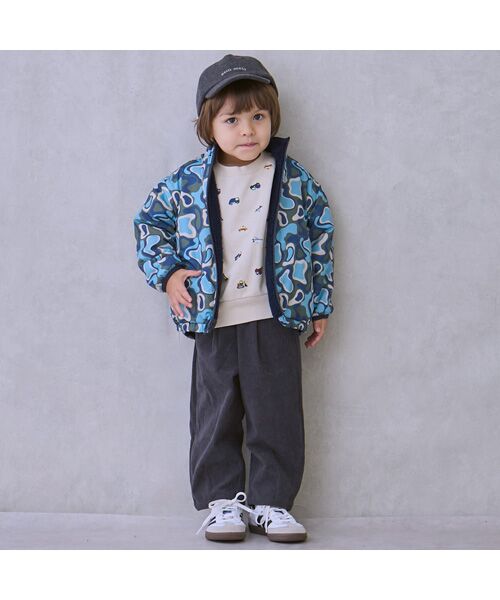 petit main / プティマイン ブルゾン | 【撥水加工】柄×ボアブルゾン | 詳細5