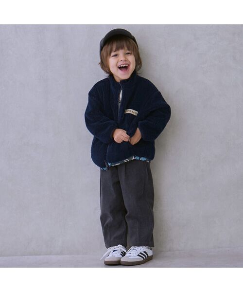 petit main / プティマイン ブルゾン | 【撥水加工】柄×ボアブルゾン | 詳細6