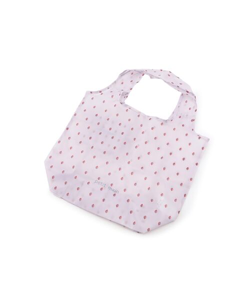 petit main/プティマイン ポケッタブルエコバッグ L・ピンク F petit main/プティマイン ポケッタブルエコバッグ L・ピンク F
