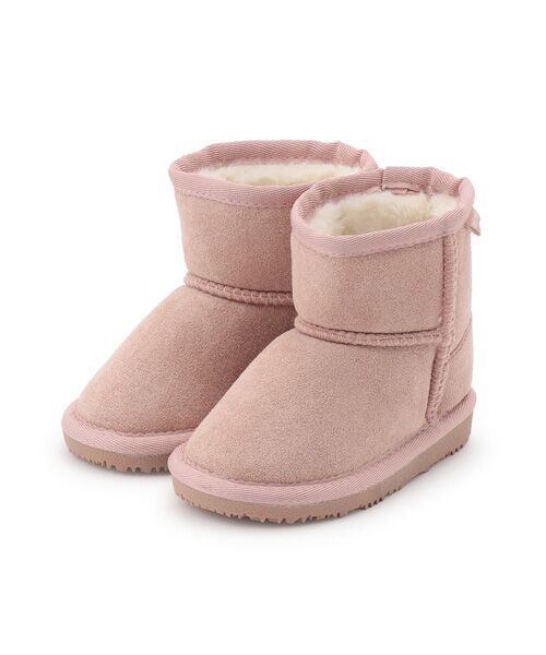 petit main/プティマイン 【撥水】ムートンブーツ ピンク 16