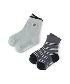 petit main / プティマイン ソックス | パン刺繍ソックス2P