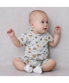 petit main / プティマイン ロンパース | 【GOODPRICE】半袖ｶﾊﾞｰｵｰﾙ