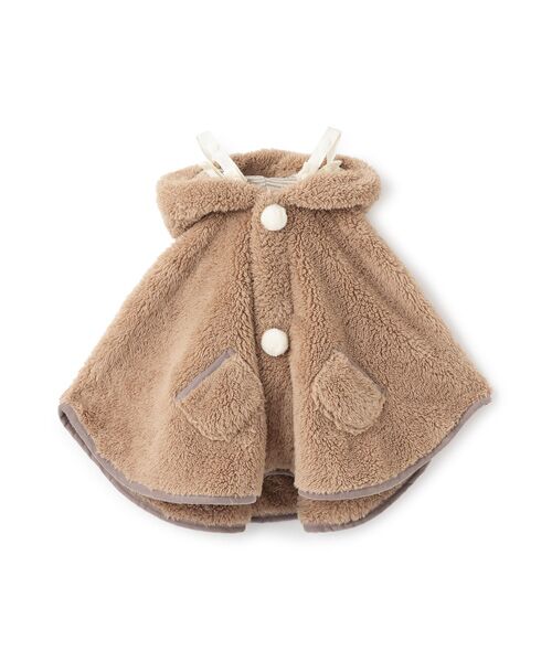 petit main / プティマイン ベビー・キッズウエア | 【抗菌防臭】2WAYアニマルボアケープ | 詳細5