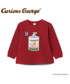 petit main / プティマイン Tシャツ | 【おさるのｼﾞｮｰｼﾞ】接結ｱｯﾌﾟﾘｹ長袖Tｼｬﾂ